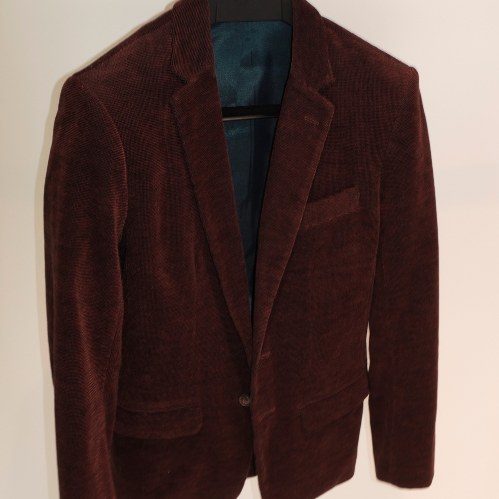 Mr Turk Red-Brown Corduroy Feeling Suit